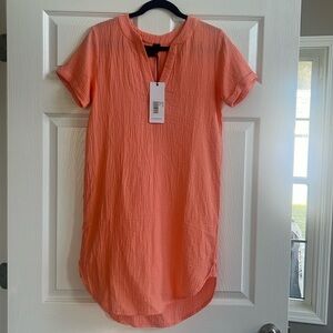 Bobi Los Angeles Split Neck Dress Sz XS